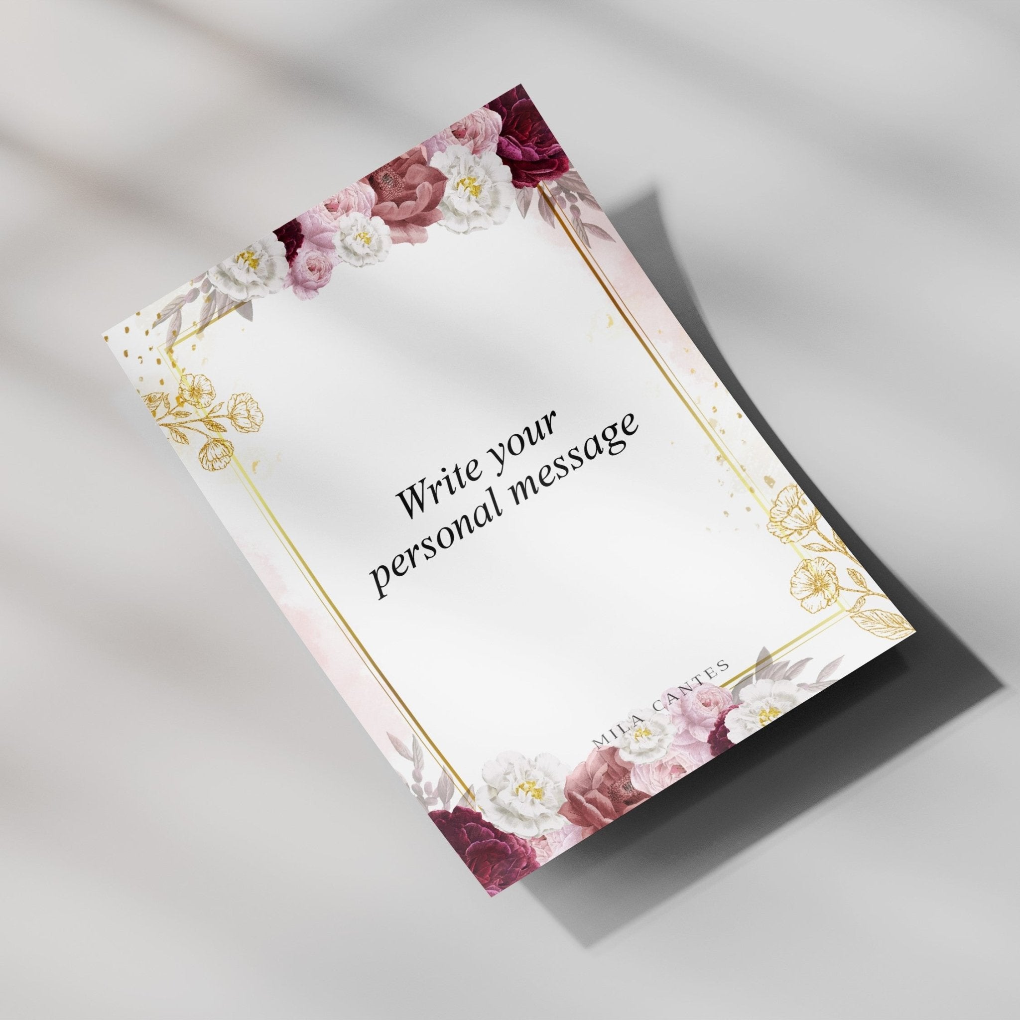 Personal Message Card - MILA CANTES