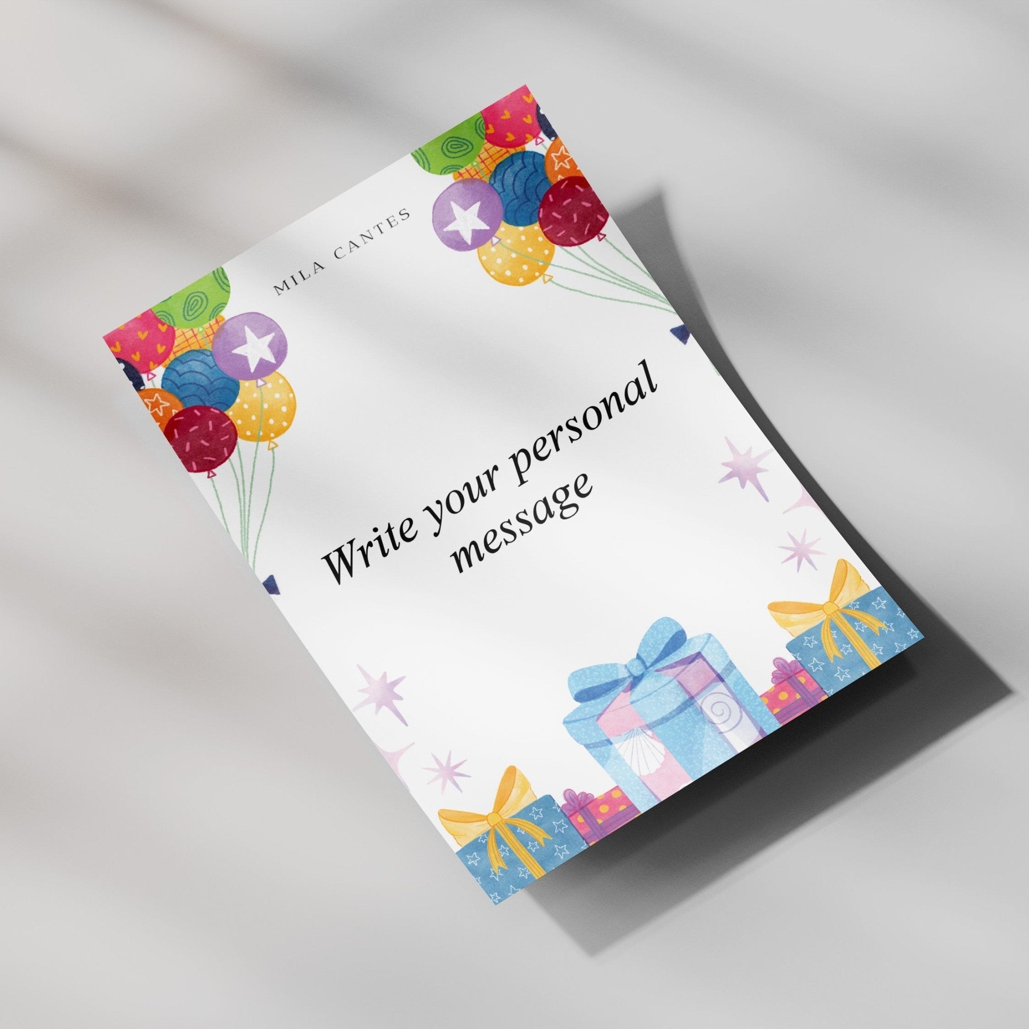 Personal Message Card - MILA CANTES