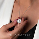 LUNA LOCKET | Baby Metrics | Sterling Silver - MILA CANTES