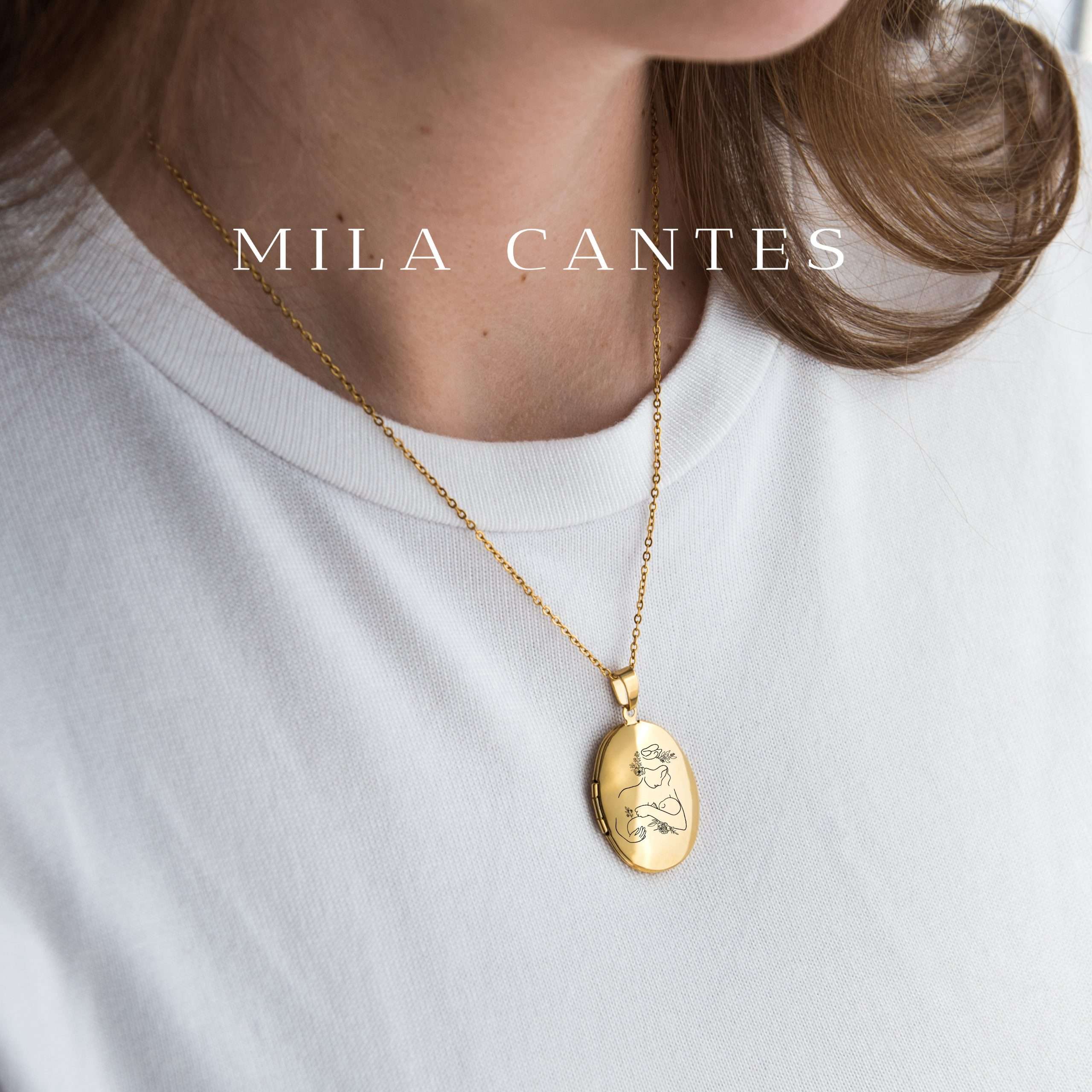 OVAL LOCKET | Mom And Baby - MILA CANTES